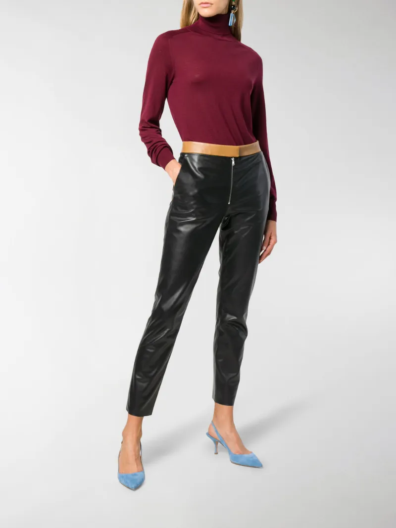 Victoria Beckham two tone leather 