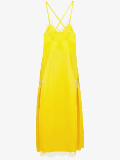 Off-White lace trim midi dress
