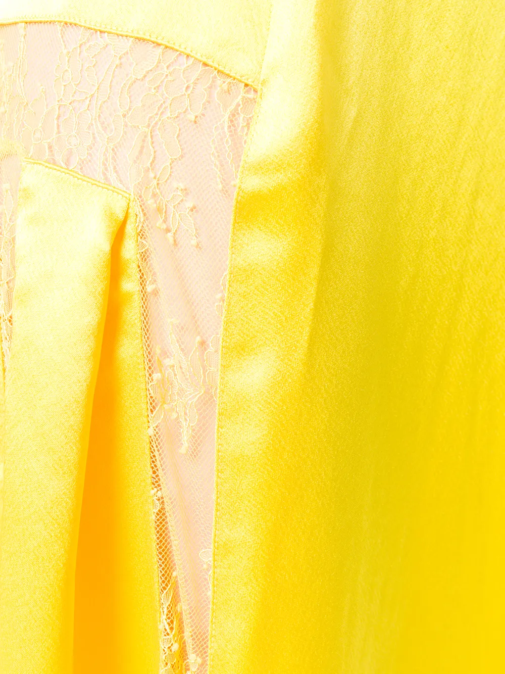 Off-White lace trim midi dress Geel