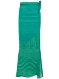 Amir Slama long printed skirt - Green