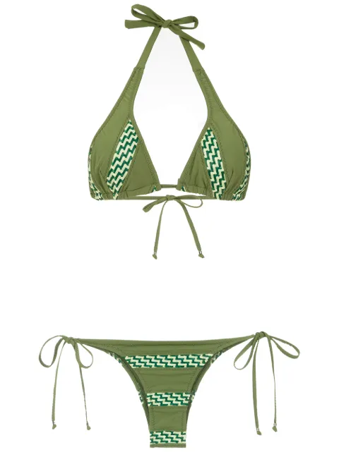 Amir Slama panelled bikini set
