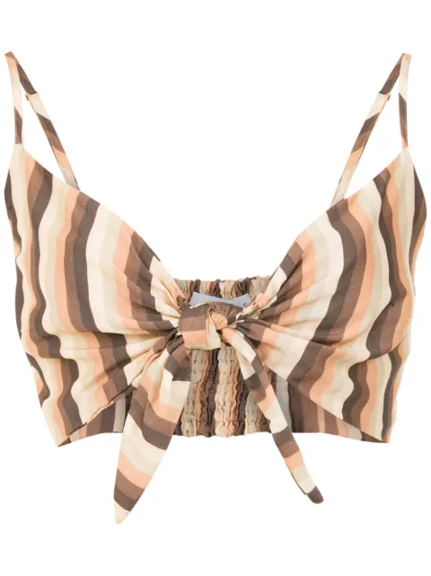 Amir Slama striped cropped top
