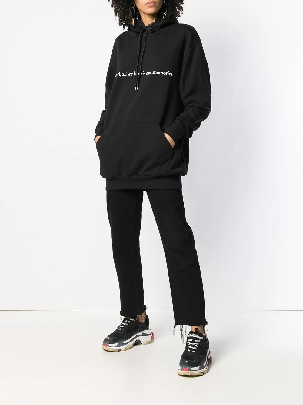  Throwback. Memories Hoodie - Black 