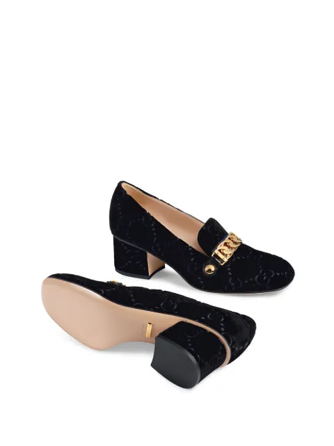 gucci sylvie velvet pump