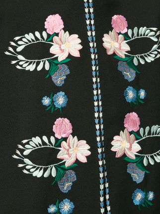 embroidered floral cape展示图