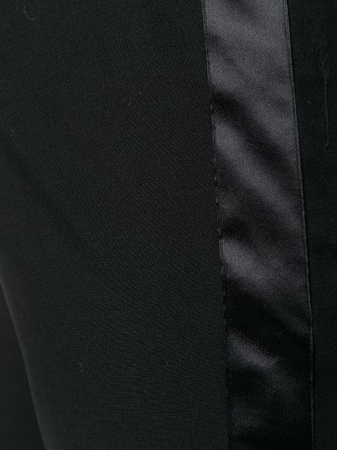 plush fleece lined tuxedo track pants