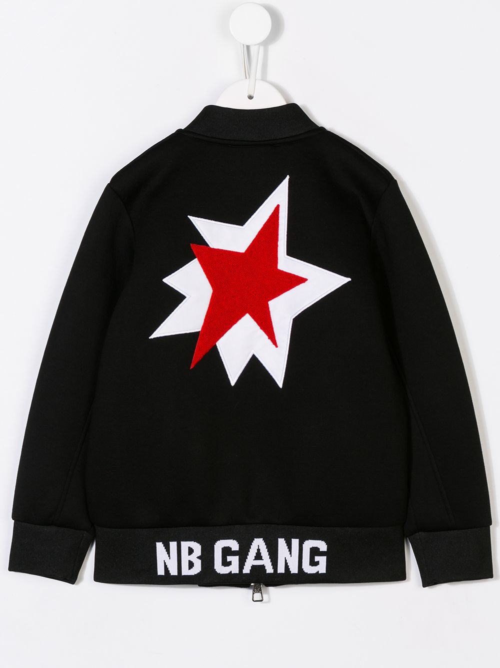 фото Neil Barrett Kids star patch bomber jacket