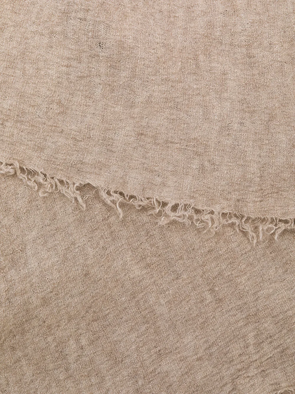 Faliero Sarti frayed edges scarf Beige