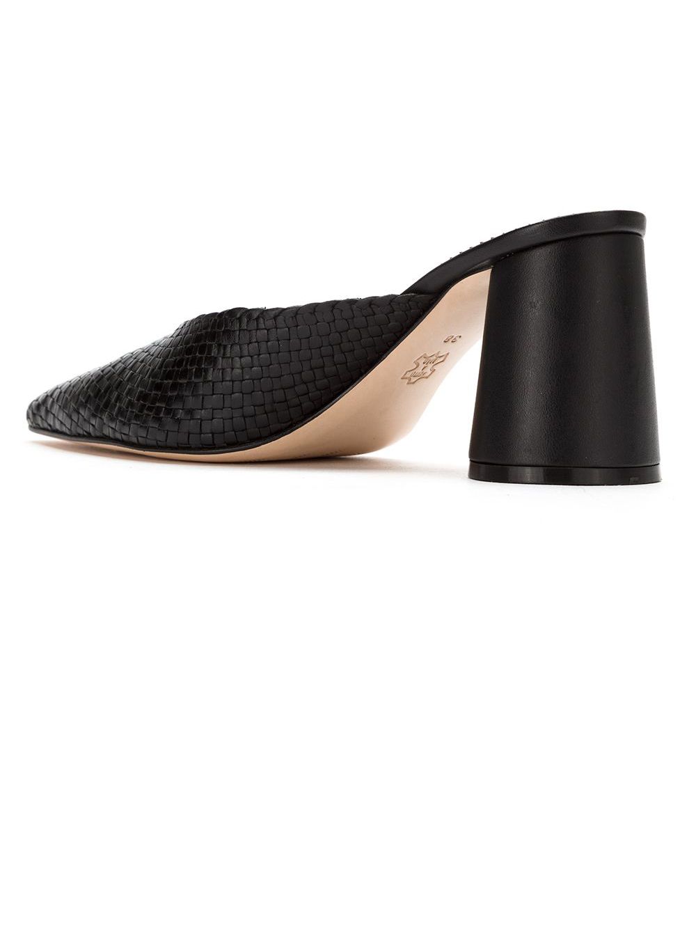 фото Sarah Chofakian leather mules