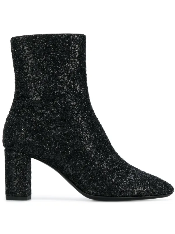 saint laurent glitter boots