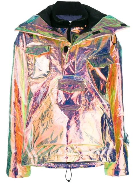 iridescent bomber jacket
