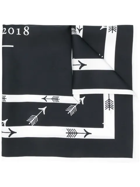Self-Portrait logo scarf