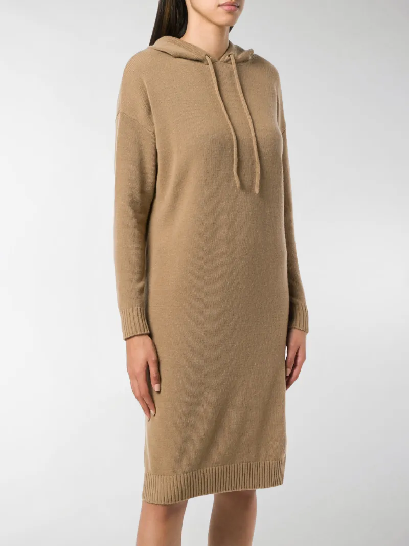 Max Mara hooded dress neutrals | MODES