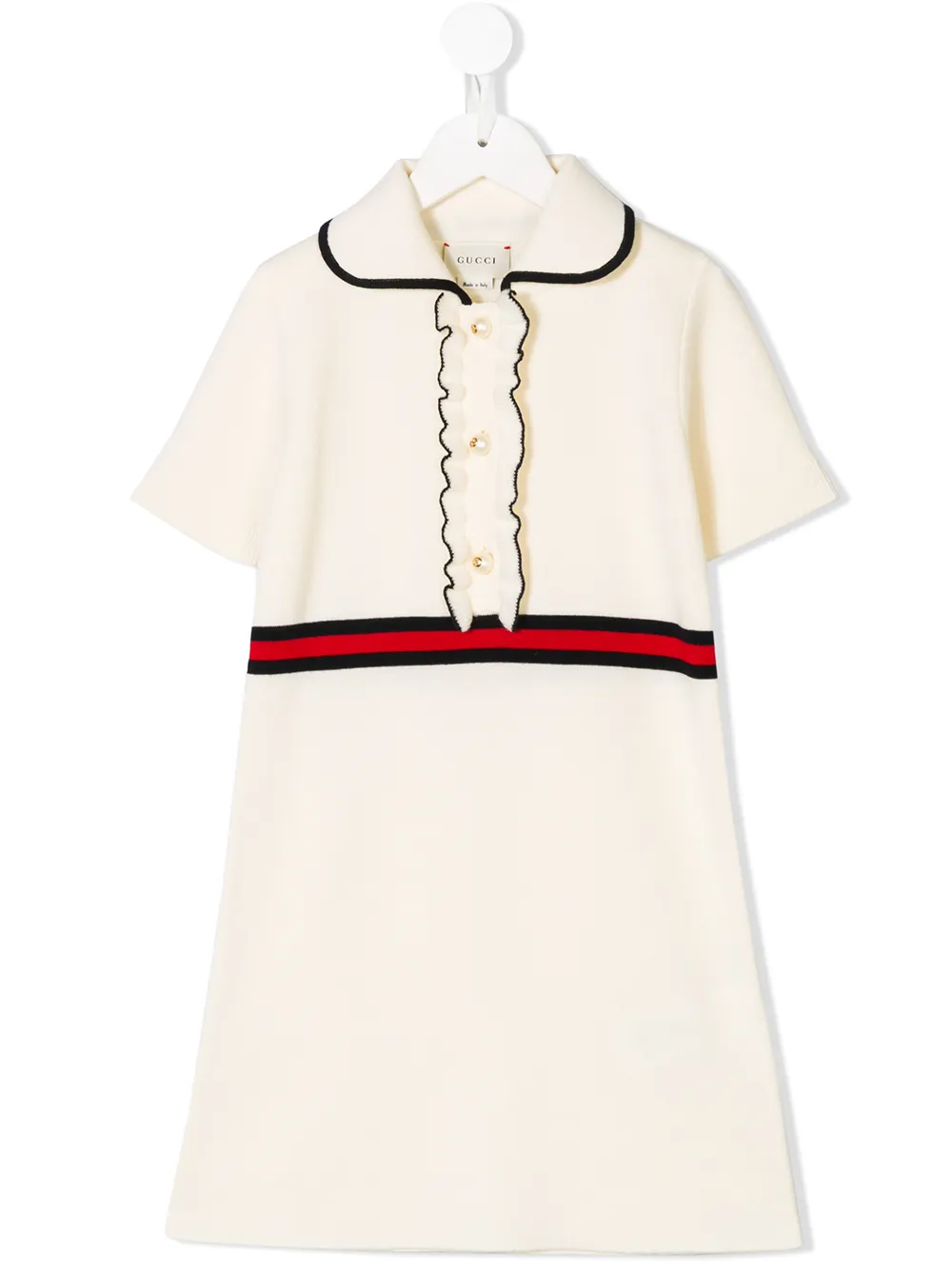 all white gucci dress