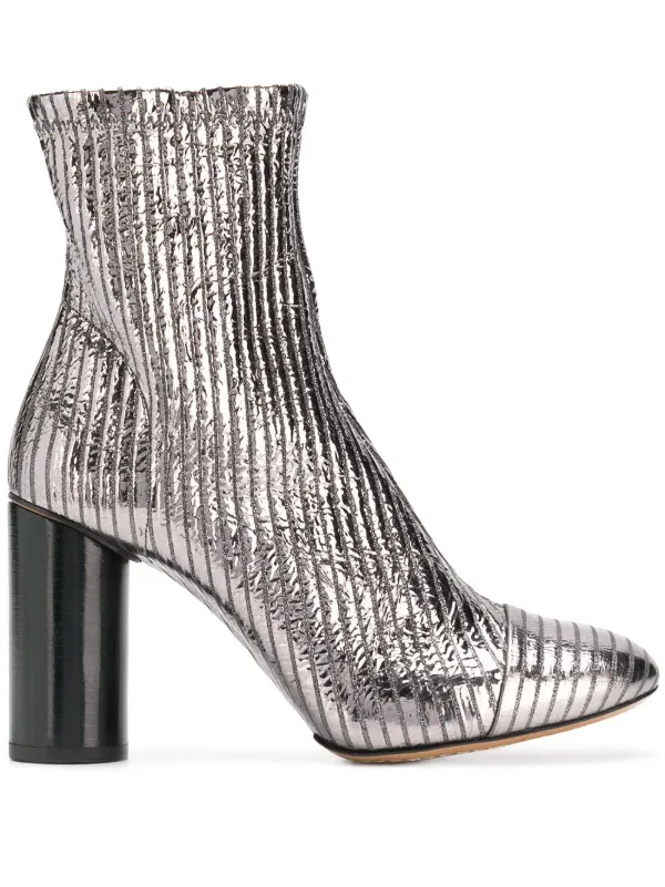 isabel marant silver boots