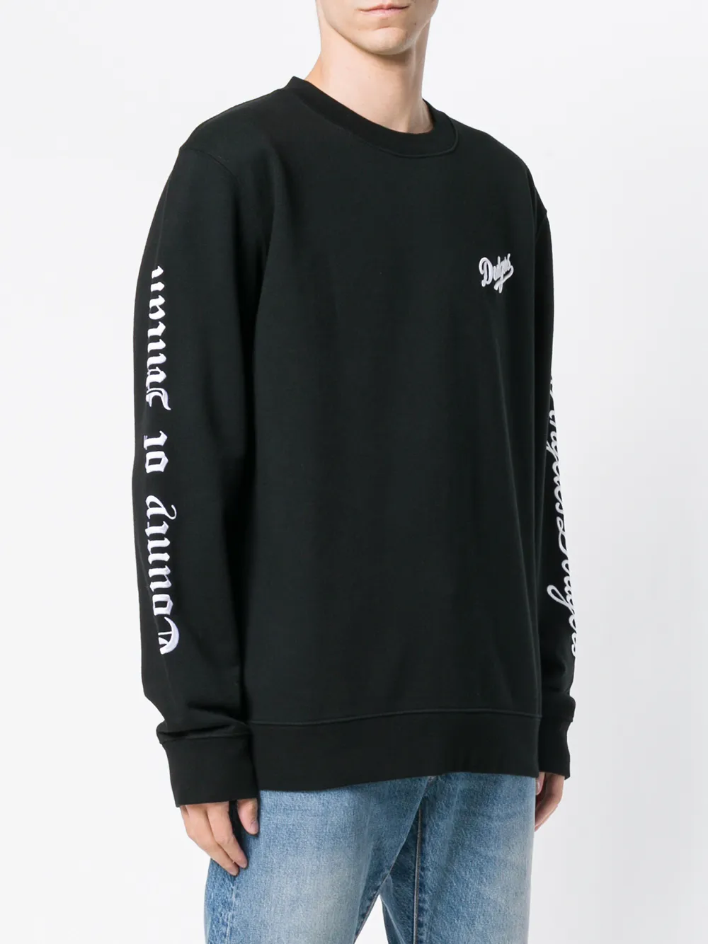 COUNTY OF MILAN embroidered sweatshirt Zwart