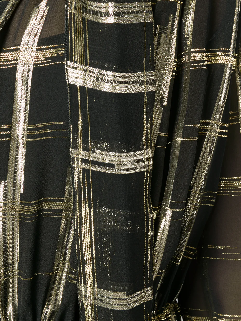 Alberta Ferretti checked bow tie shirt Zwart