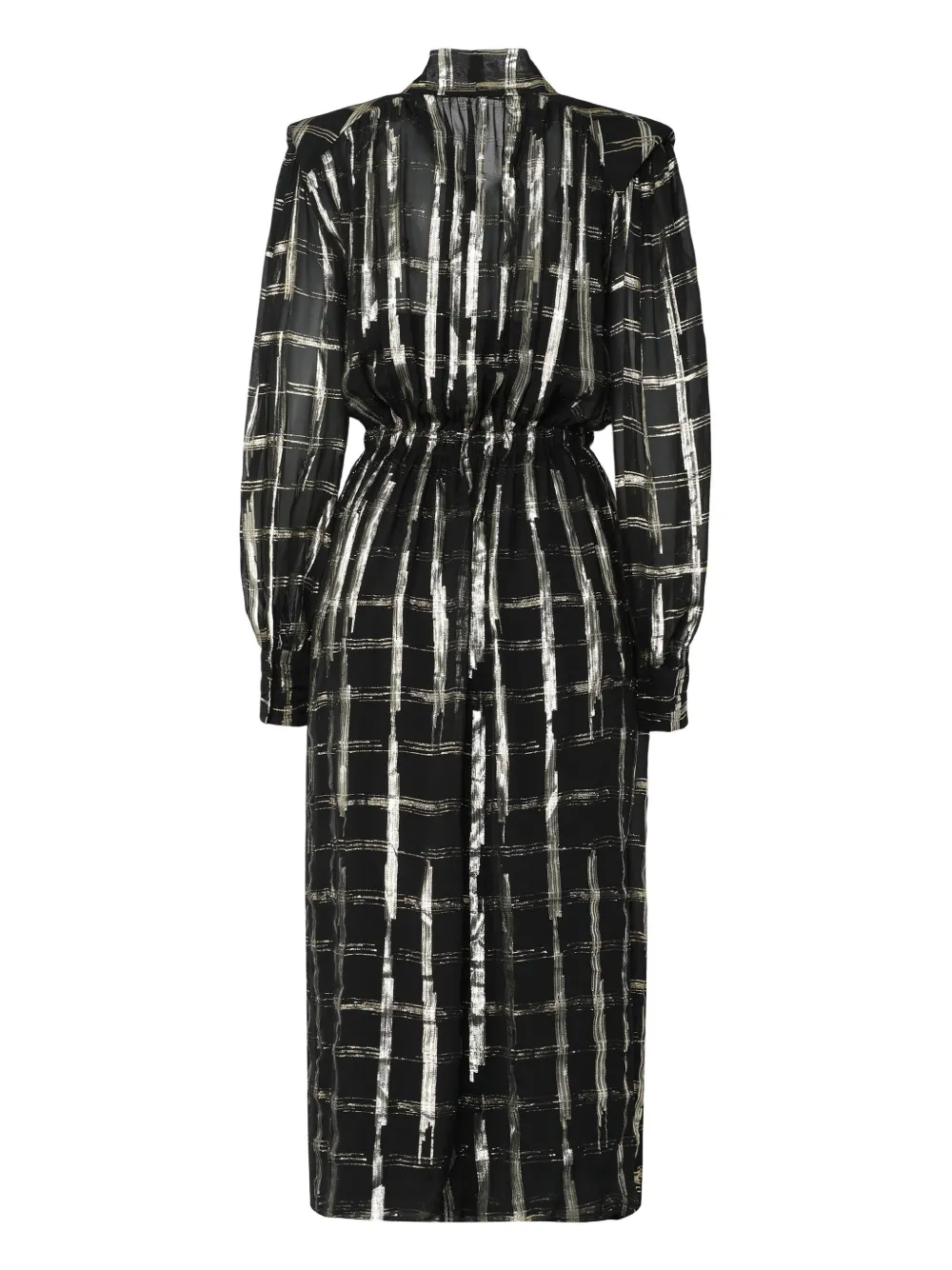 Alberta Ferretti checked bow-tie midi dress | Day Dresses | Image 2
