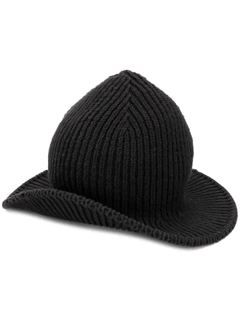 AMI Paris Rib-knitted Bucket Hat - Farfetch