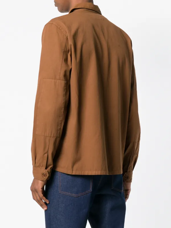 AMI Paris Camp Collar Overshirt - Farfetch