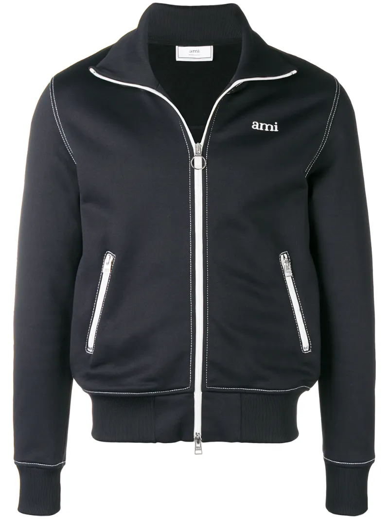 Ami Paris – Zipped Sweatshirt – men – Cotton – M, XXS, S, L, XL – Black