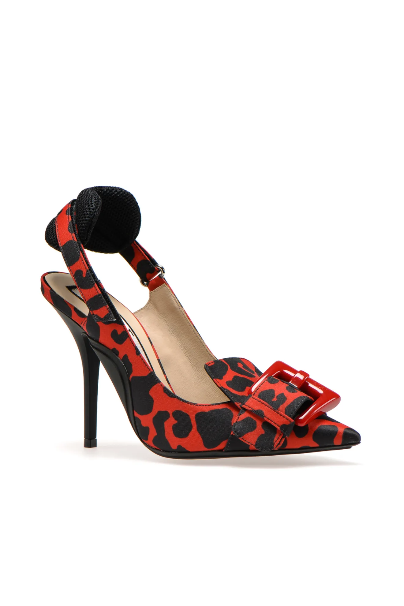 leopard slingback heels