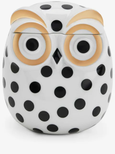 Fornasetti dotted owl jar