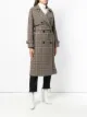Tagliatore check trench coat
