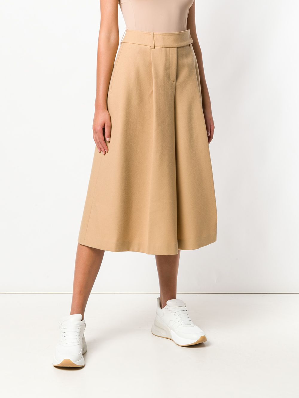 фото Jil Sander Navy wide leg cropped trousers