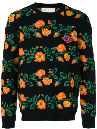 gucci floral sweater
