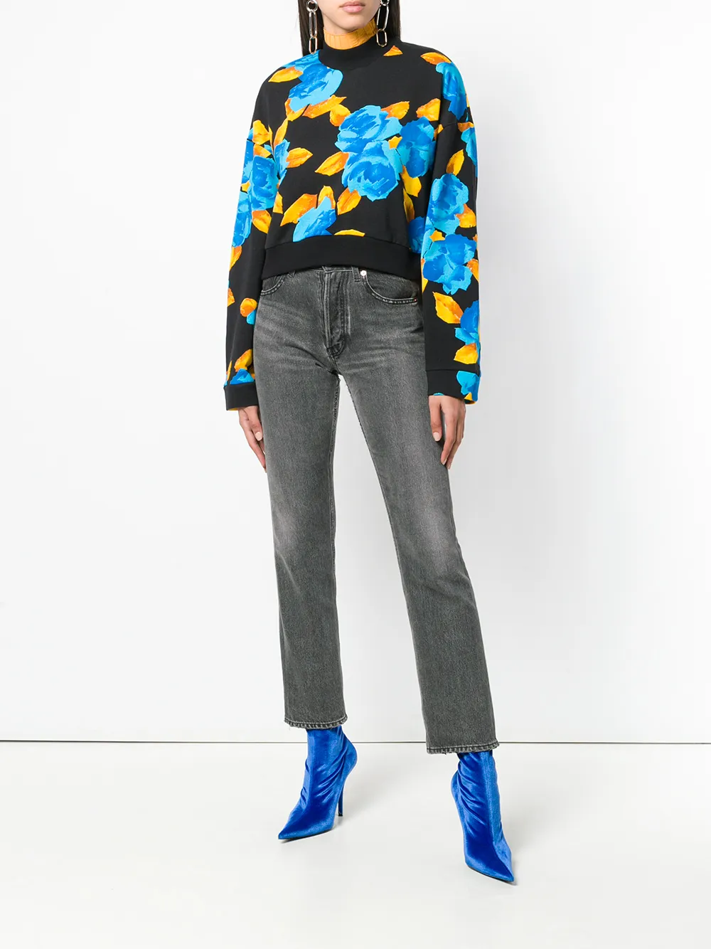 MSGM cropped jersey sweater | Knitted Sweaters | Image 2