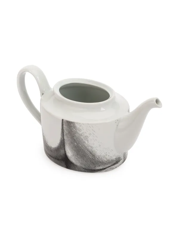 Fornasetti Printed Teapot | White | FARFETCH AZ