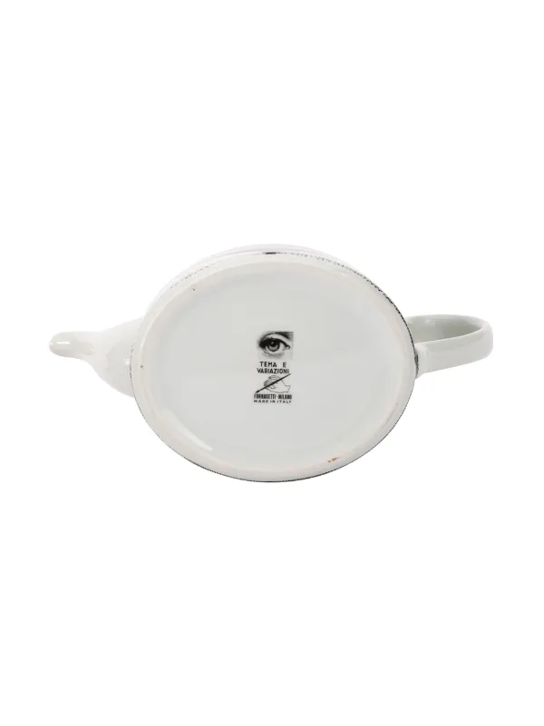 Fornasetti Printed Teapot | White | FARFETCH BN