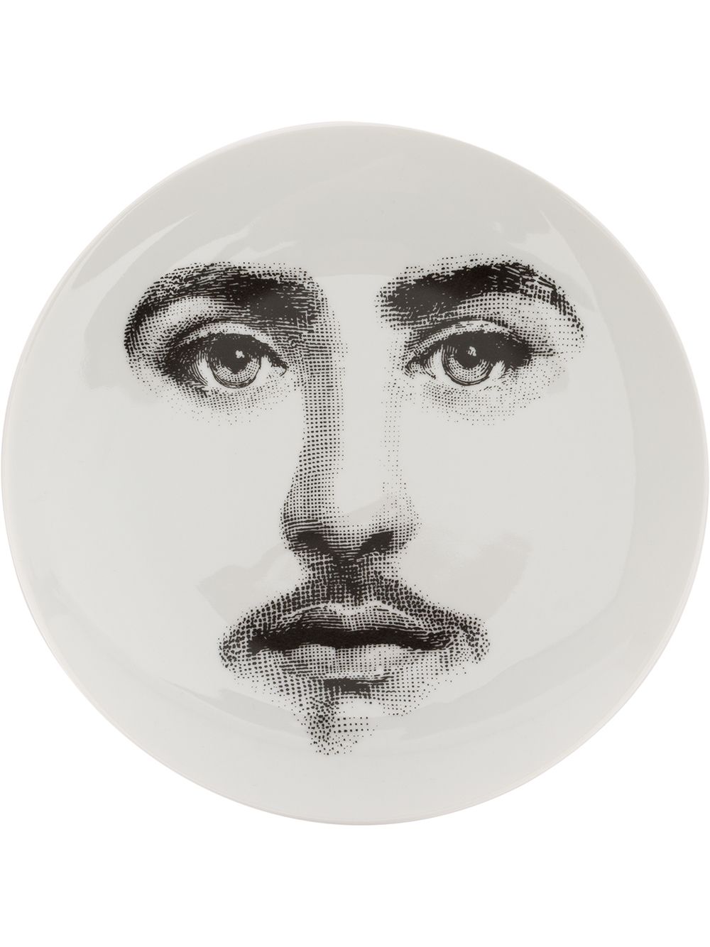 Shop Fornasetti Printed Face Plate In White