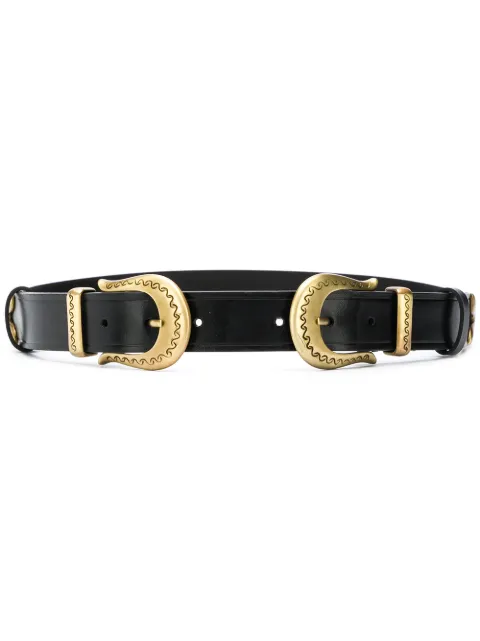 Alberta Ferretti double buckle belt
