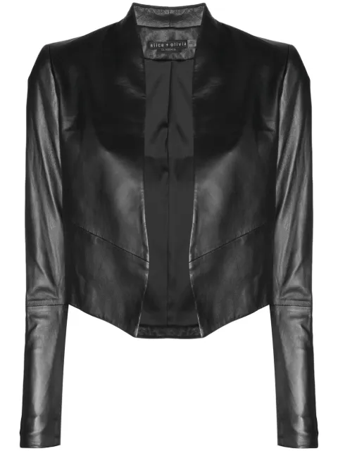 Cropped Leather Jacket
