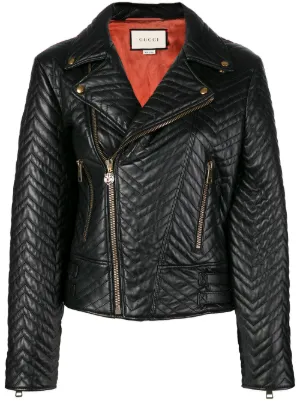 gucci white leather jacket