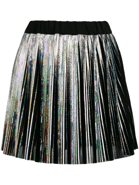 Balmain Holographic mini skirt