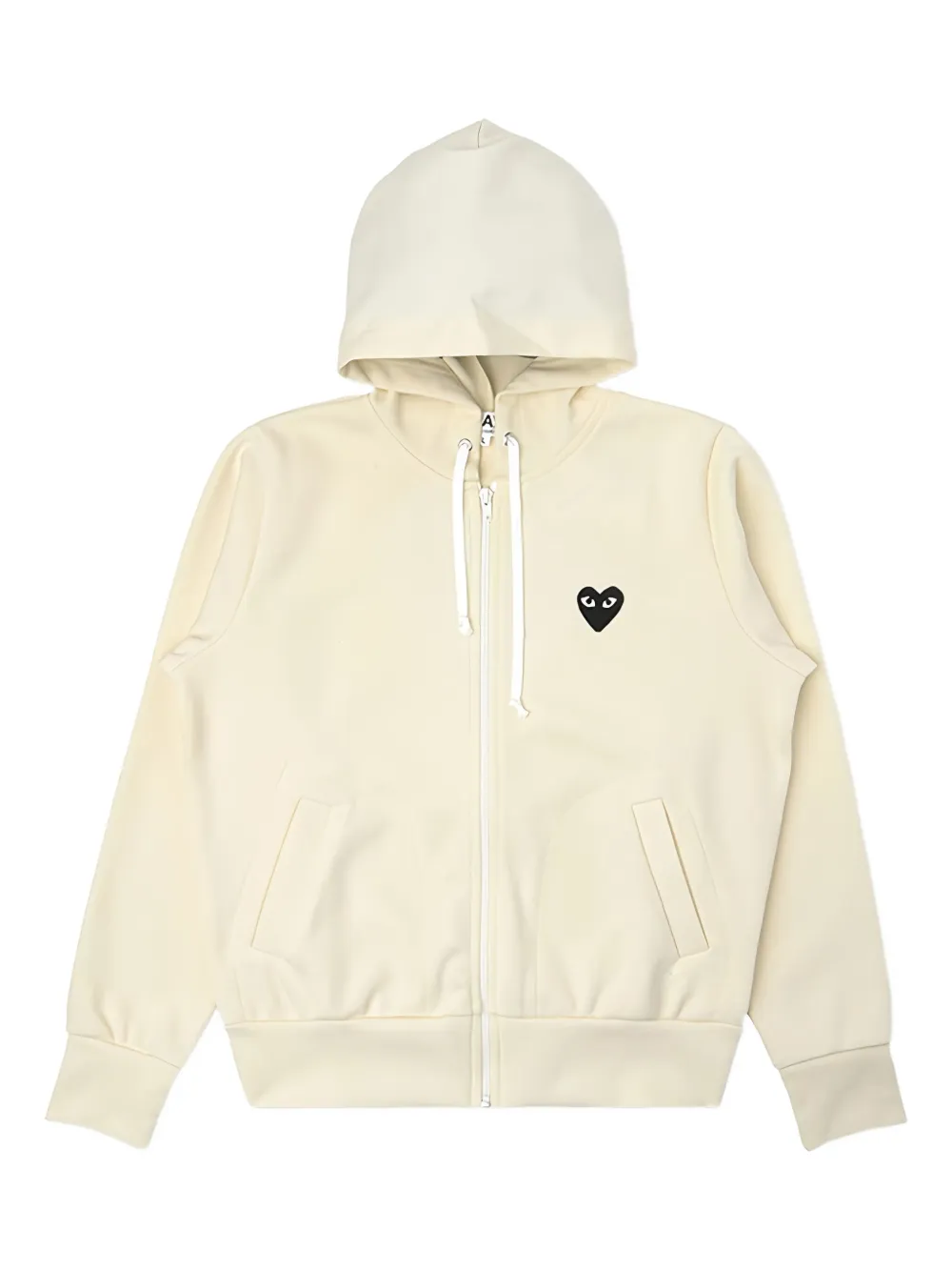 Comme Des Garçons Play drawstring hoodie | Yellow | Image 1
