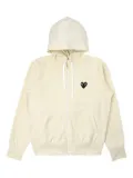 Comme Des Garçons Play drawstring hoodie - Yellow