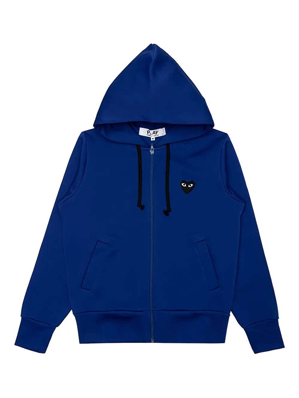 Comme Des Garçons Play drawstring zip hoodie | Blue | Image 1