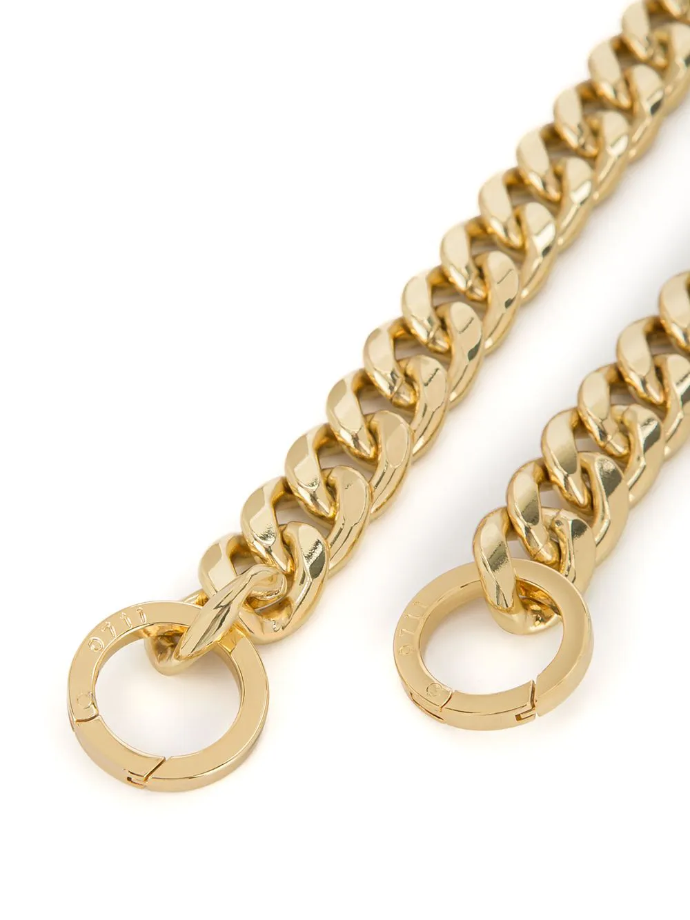 0711 chain shoulder strap - Metallic