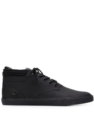 lacoste black boots