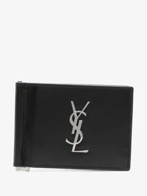 Saint Laurent Portemonnaie mit Logo-Schild