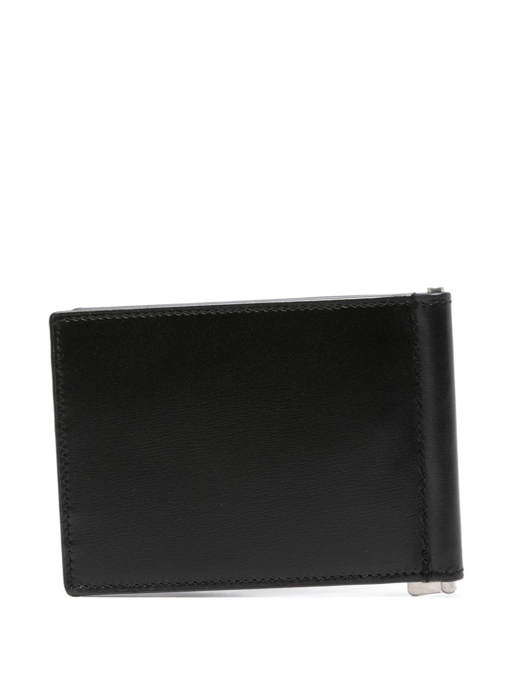 Saint Laurent Cassandre bi-fold leather wallet - Black