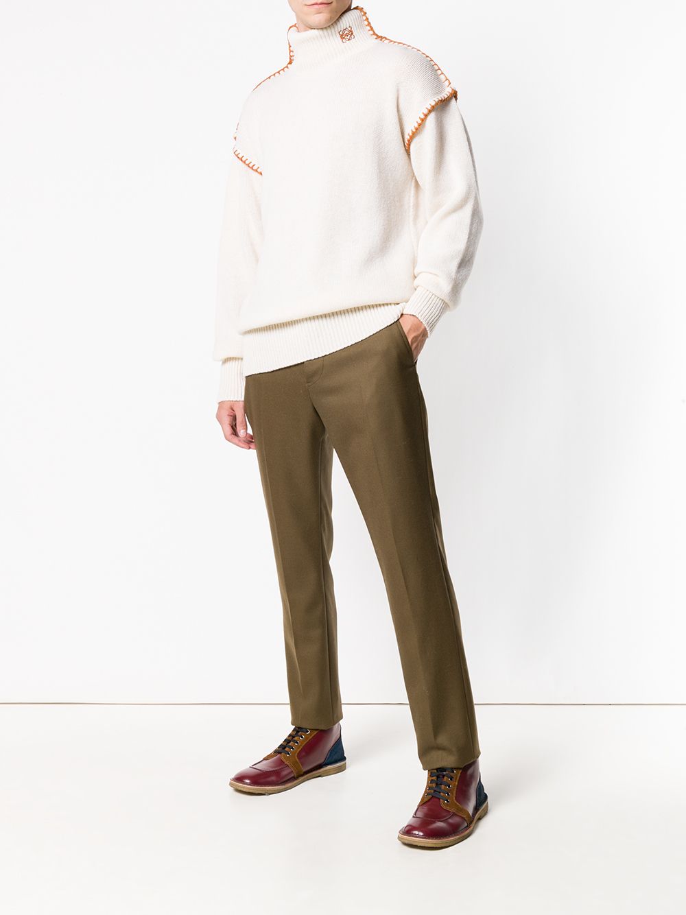 фото Loewe blanket stitch turtleneck sweater