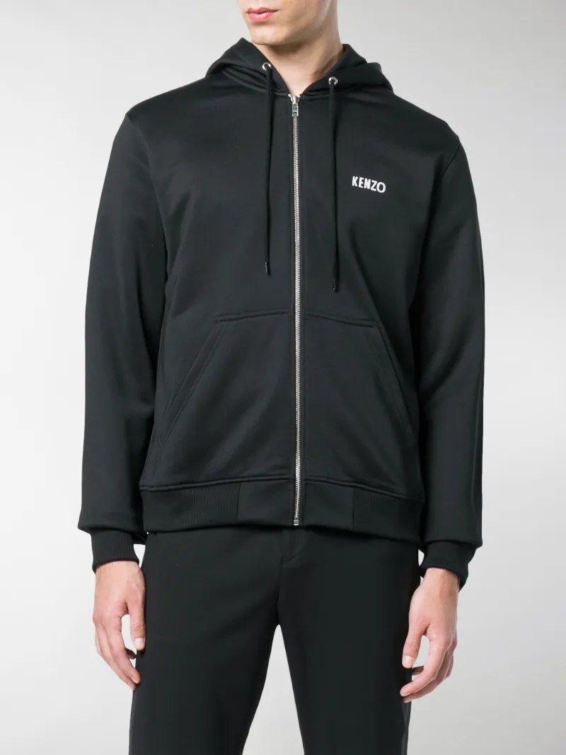 Kenzo dragon embroidery zip front 