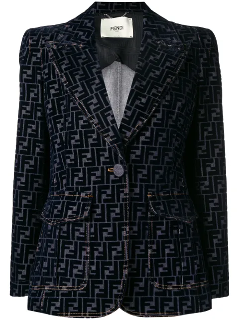 FENDI FF LOGO BLAZER
