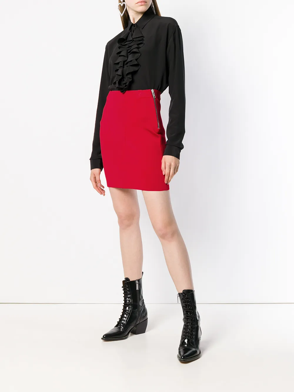 Givenchy fitted skirt - Rood