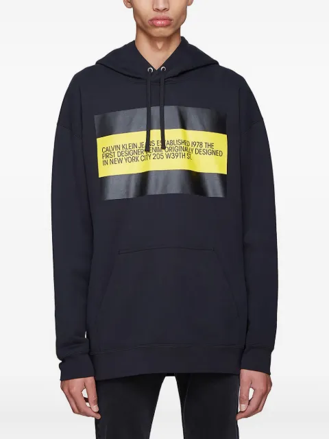 Calvin Klein Jeans Est. 1978 logo-patch hoodie